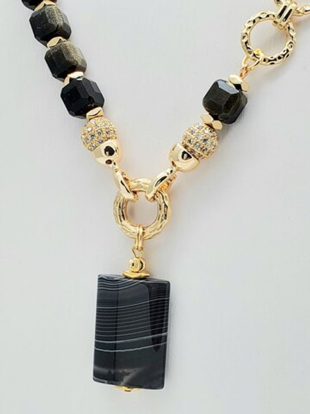 91001487 Колье Роман с камнем - Тайна Тикаль