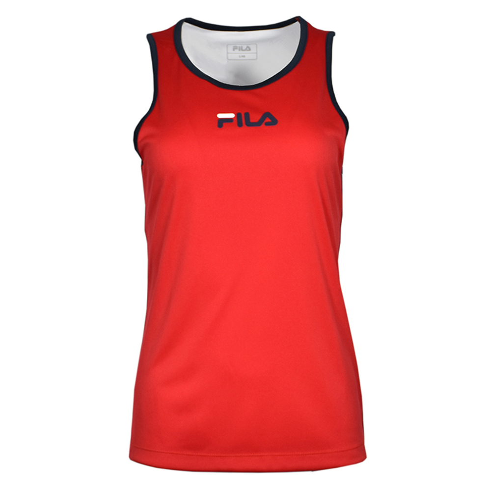 Женский топ теннисный Fila Top Amber W - красный