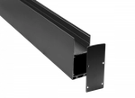 Накладной/подвесной алюминиевый профиль,  32, 2х71, 5х3000. Цвет: Черный матовый,  RAL9005