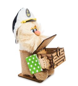 GAEM Art DO-089 Домовой Кузя в фуражке с сундуком