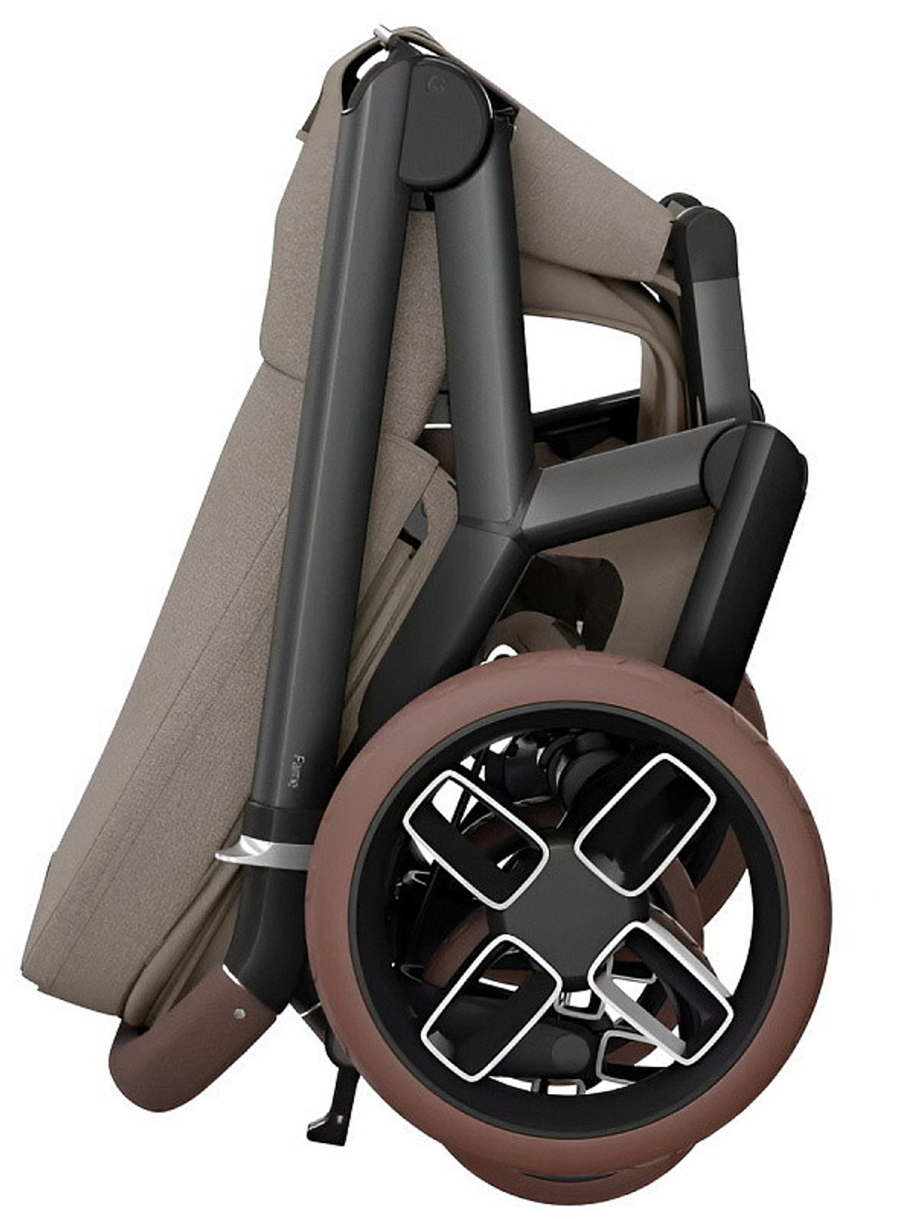Детская коляска Maxi-Cosi Fame 3 в 1 с автокреслом Coral 360 Essential grey Twillic Truffle/Трюфель(беж)