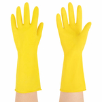Перчатки МНОГОРАЗОВЫЕ латексные "Для деликатной уборки", размер 8-9, L (большой), вес 29 г, KOMFI, DGL018L