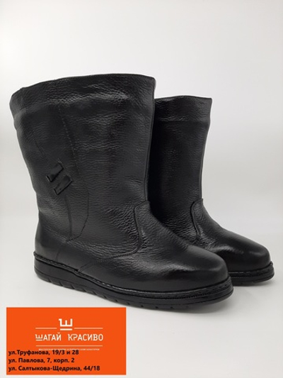 Ознакомительный образец! Женские полусапоги на объёмную ногу.