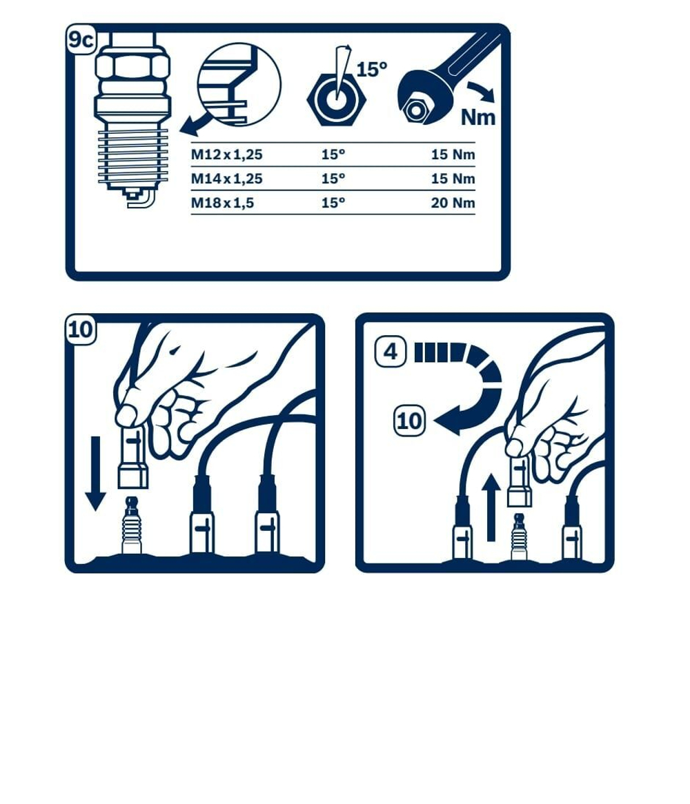 Свеча зажигания (комплект), свеча Bosch 0242229699