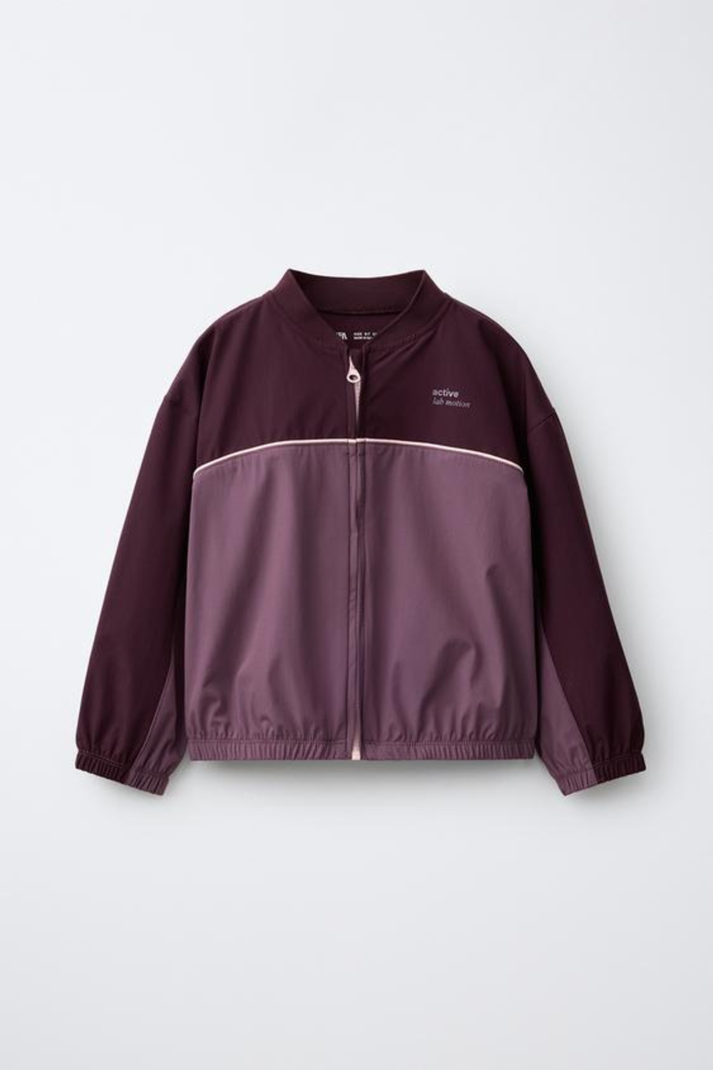 ZARA КУРТКА ИЗ ВЫСОКОТЕХНОЛОГИЧНОЙ ТКАНИ GYM, БОРДОВЫЙ