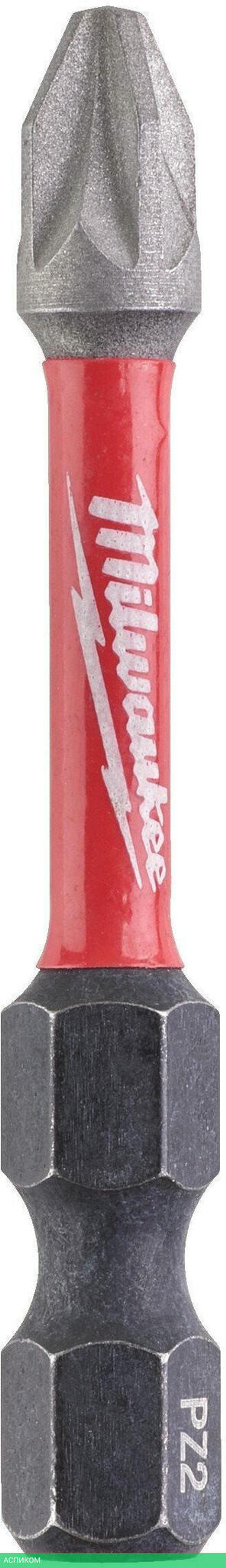 Бита Milwaukee Shockwave PZ2 50мм 10шт (4932430866)
