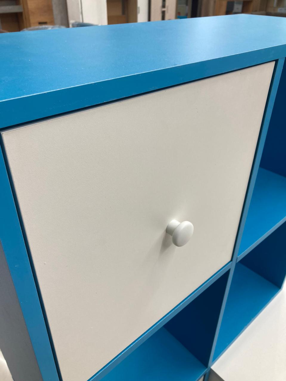 Стол письменный В-4 белый/бирюза