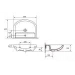 Раковина для мебели Cersanit Arteco 55