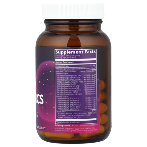 MRM Nutrition, Nutrition, пробиотики для ежедневной поддержки, 5 млрд клеток, 30 растительных капсул