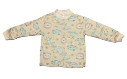 Кофточка с длинным рукавом на кнопках из кулирки (100% хлопок) на рост 92 см