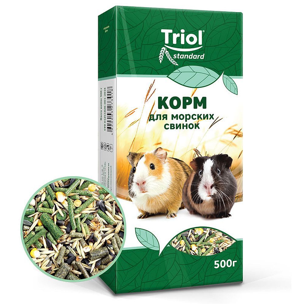 Корм для морских свинок Тriol Standard , Коробка 500 г