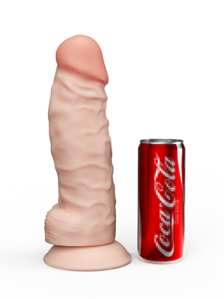 ФАЛЛОИМИТАТОР РЕАЛИСТИК (СУПЕРГИГАНТ) В ЛАМИНАТЕ L 235 мм D 80 мм