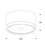 Накладной светильник Vaes CORE GX53 Черный