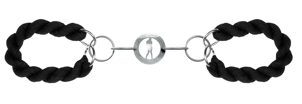 Чёрные кандалы Luxury с хлопковыми петлями