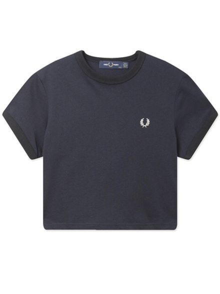 Женская Футболка Cropped Ringer