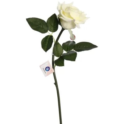 Цветок искусственный «Natur» 50см Роза белая