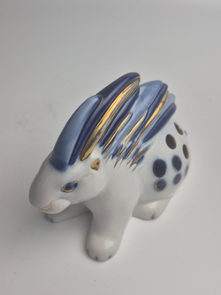 Фарфоровая статуэтка (карандашница) Дикобраз, ЛФЗ