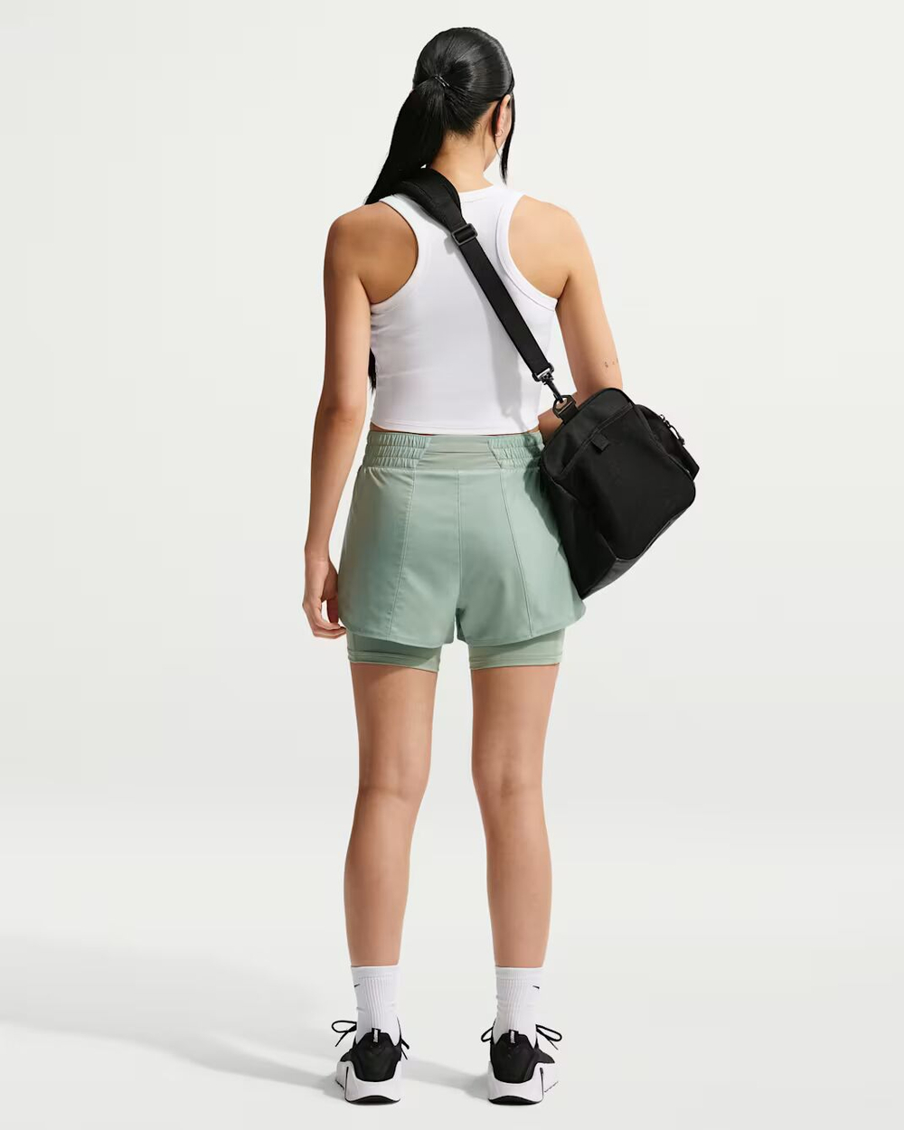 Nike One Женские шорты Dri-FIT с высокой талией, 8 см, 2 в 1 - NIKE
