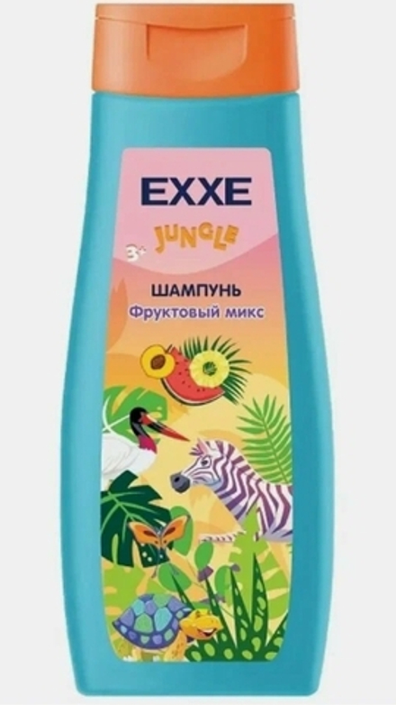 EXXE детская серия Джунгли Шампунь-кондиционер 2-в-1 "Фруктовый микс", 400 мл