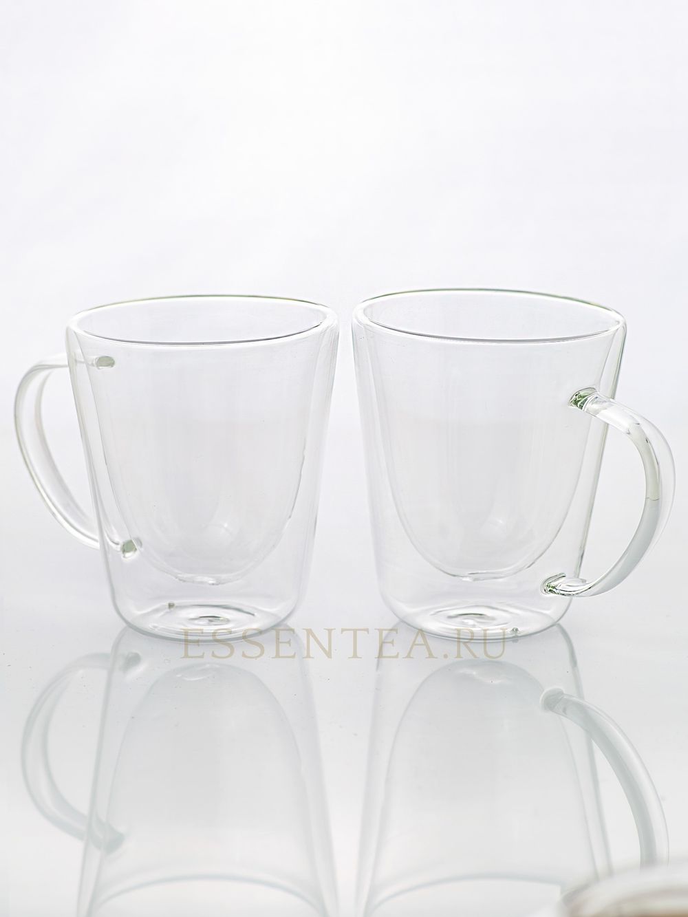 кружка стеклянная с ручкой