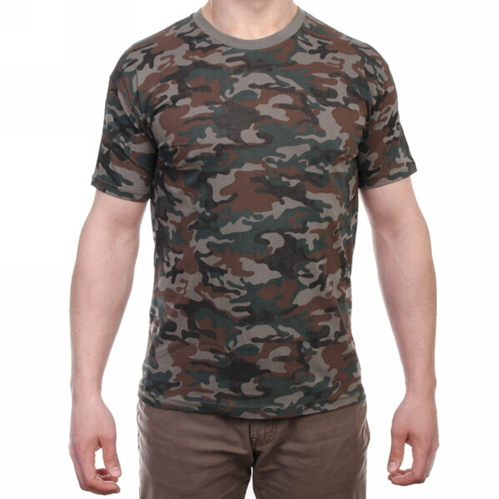 Футболка мужская камуфляж, цифра р 50 ( маломерит, р.48 )