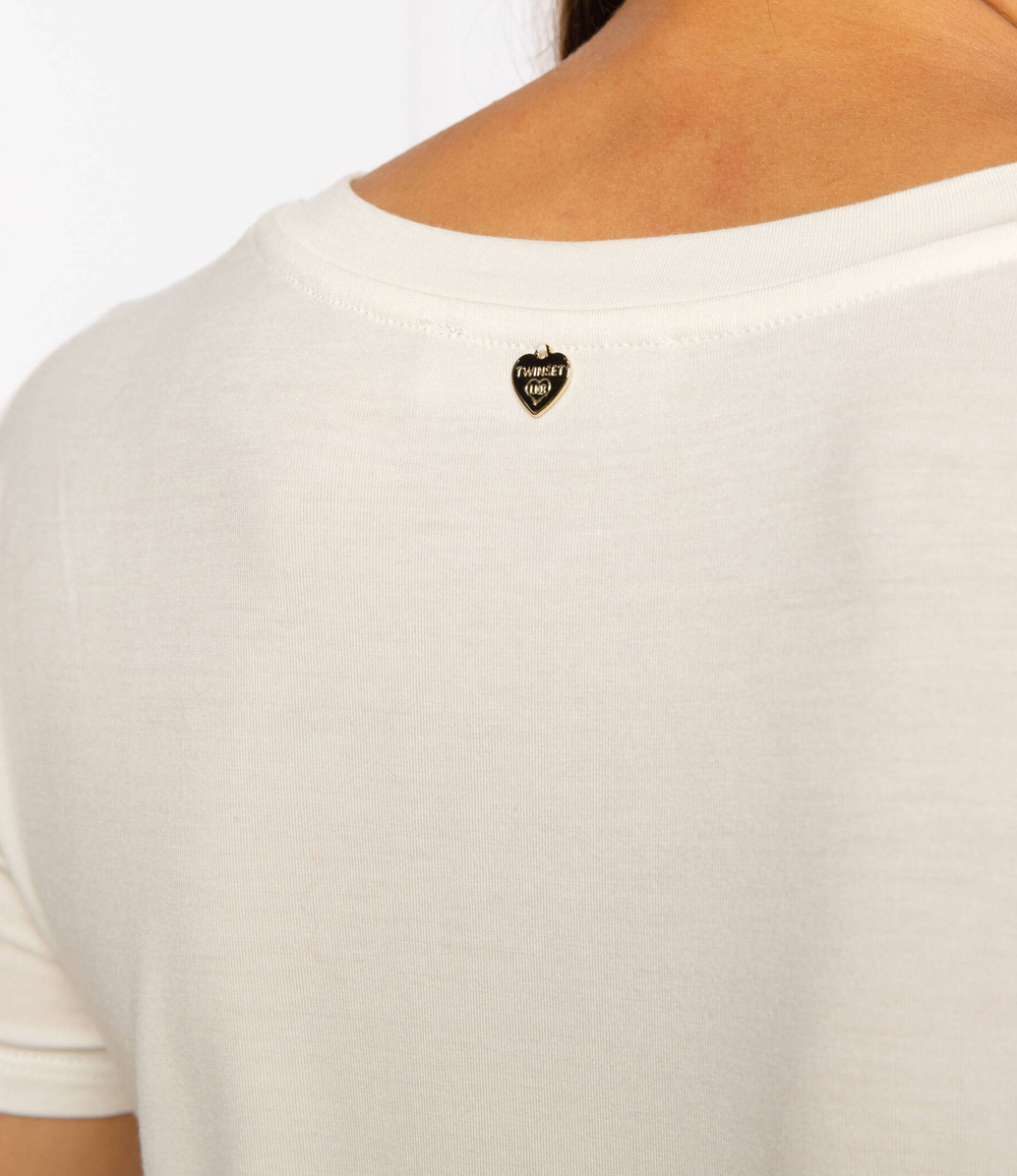 футболка Twinset U&amp;B - кремовый(212LI2DBB)
