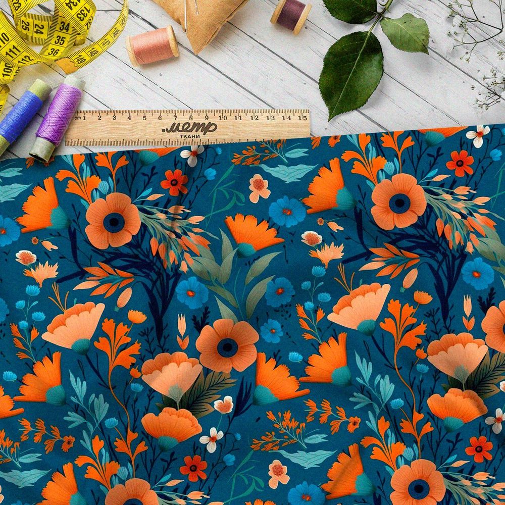 Ткань премиум шелк искусственный Армани чудесные созвучия судьбы