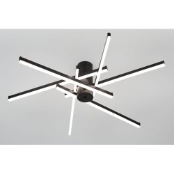 Светильник потолочный светодиодный Rivoli Violet 6180-201 LED 90Вт 3000-6000К чёрный с пультом | Rivoli