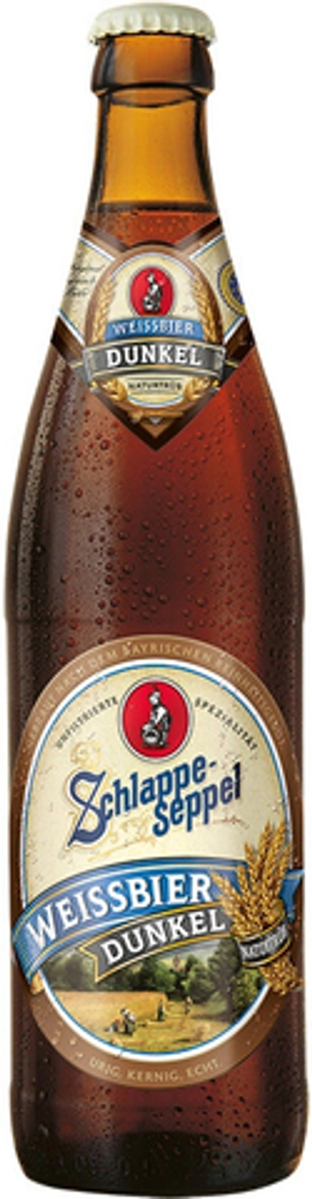 Пиво Шлаппезеппель Вайссбир Дункель / Schlappeseppel Weissbier Dunkel 0.5 - стекло