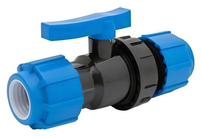 ПНД Кран 25мм шаровый обжимной Полиэтилен Политэк