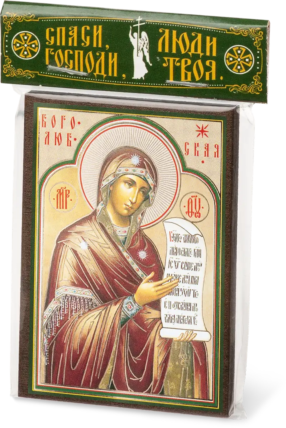 Икона БМ "Боголюбская" 6х9 на МДФ-6