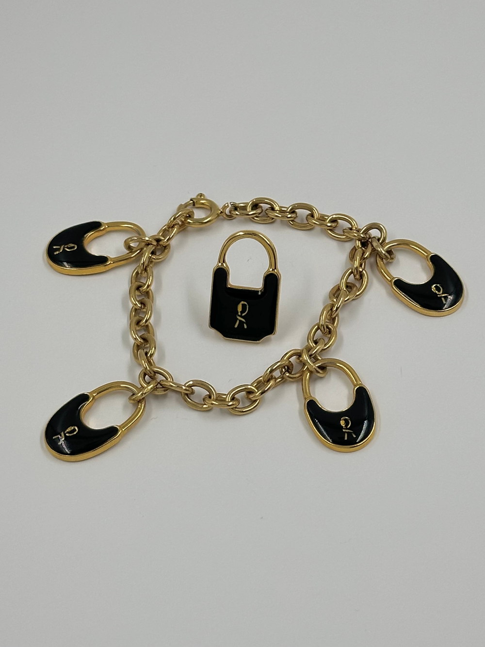 Комплект из браслета и броши пина «Замки» Roberta di Camerino