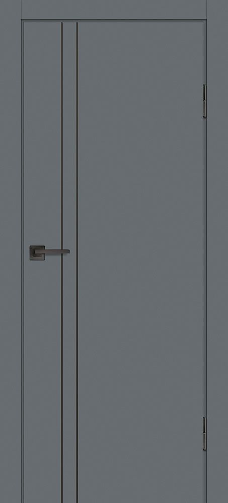 Дверь P-20 черный молдинг / Цвет Графит / Двери PROFILO PORTE