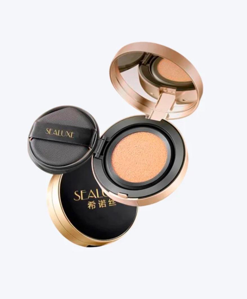 Насыщенный и безупречный стойкий кушон СС-крем SEALUXE (естественный цвет), 12 г.