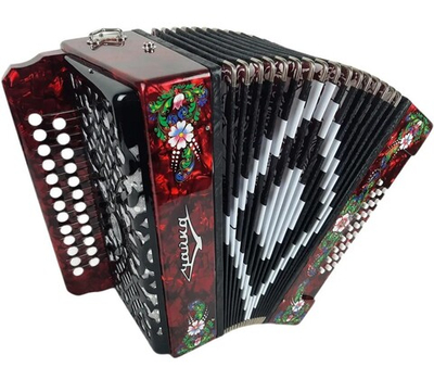 ГАРМОНЬ "ЧАЙКА-204" (S6ХL), ЦВЕТ КРАСНЫЙ