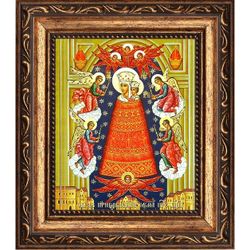 Прибавление ума (Подательница ума). Икона Божьей Матери на холсте.