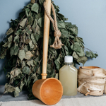 Ковш для подачи пара в бане из сибирского кедра. BK13