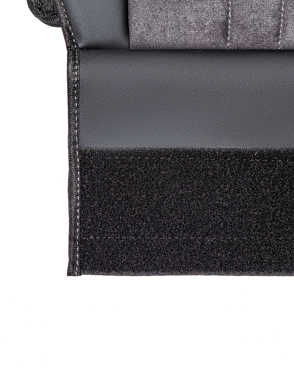 Чехлы Люкс Scania 6 серия высокое/низкое сиденье (экокожа, черный, серая вставка)