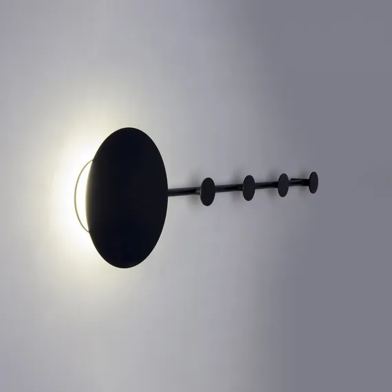 Настенный светильник - вешалка Han черный