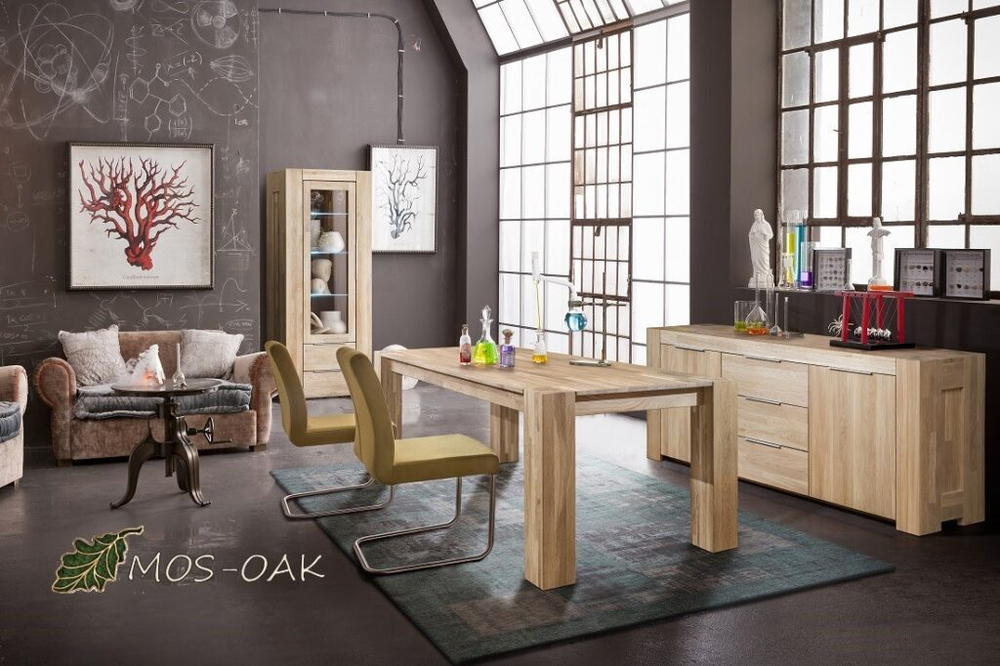 Стол обеденный из массива дуба Клермон-03 (Прованс-03)