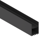 Накладной/подвесной алюминиевый профиль, 50х73,5х6000. Цвет: черный RAL9005,серия:DN8HF