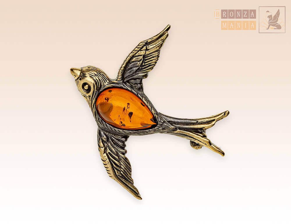 брошь Ласточка