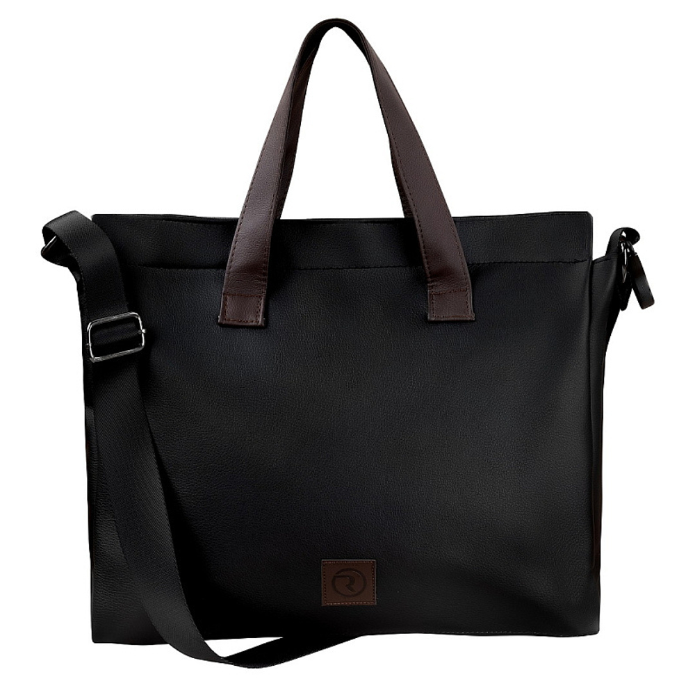 Детская коляска Roan Esso 2025 Кожа 3 в 1 с автокреслом Tutis Elo Lux Black ESSK/210/1 Black /Black/руч.Тем.коричневый