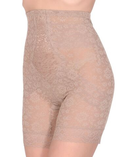 Корсетные панталоны с высокой линией талии (Размер: L) (Цвет: кофейный)