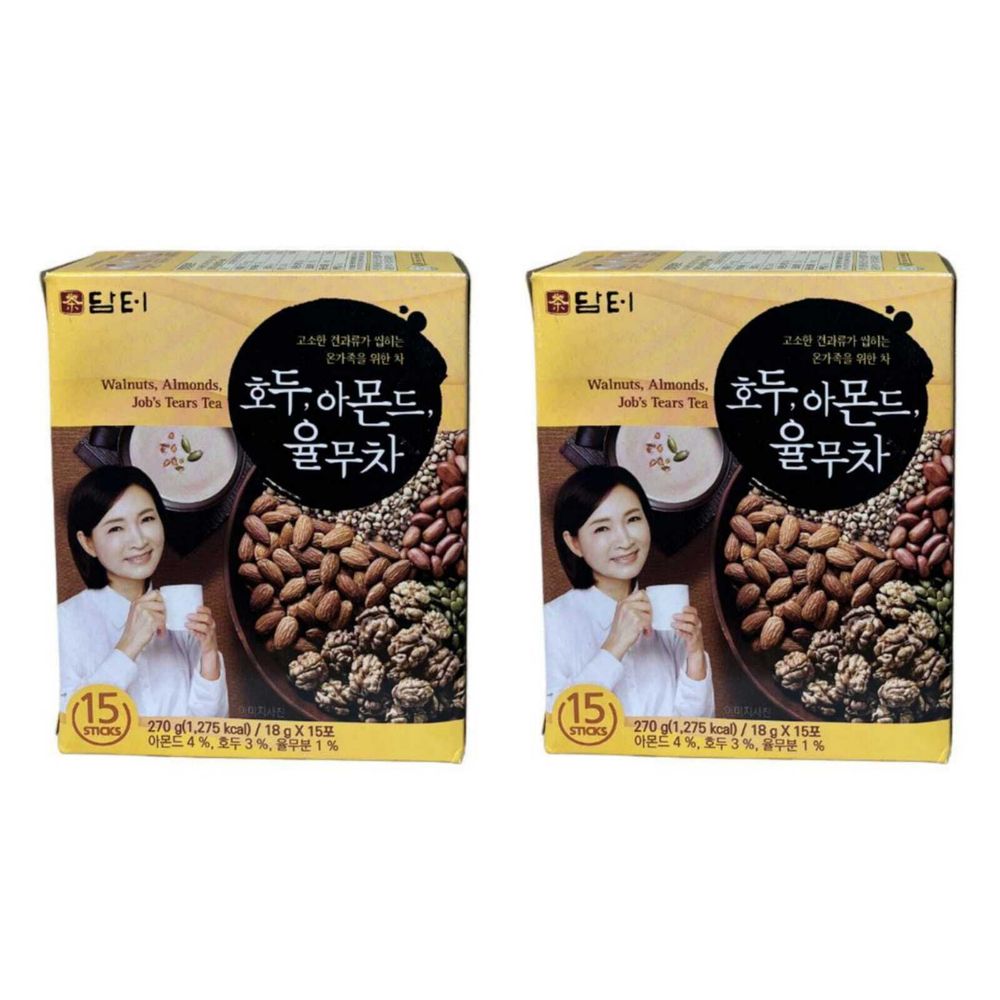 Корейский чай Damtuh Walnuts Almond Job&#39;s Tears 15 саше
