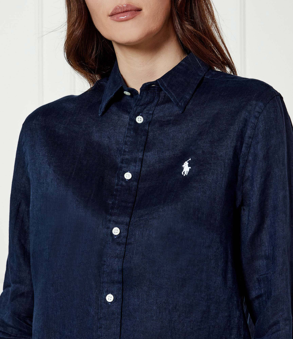 Льняная рубашка POLO RALPH LAUREN - темно-синий(211970730)