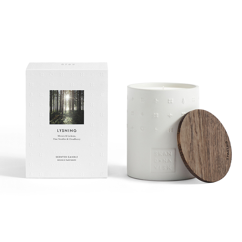 Свеча ароматическая lysning с крышкой, керамика, 300 г