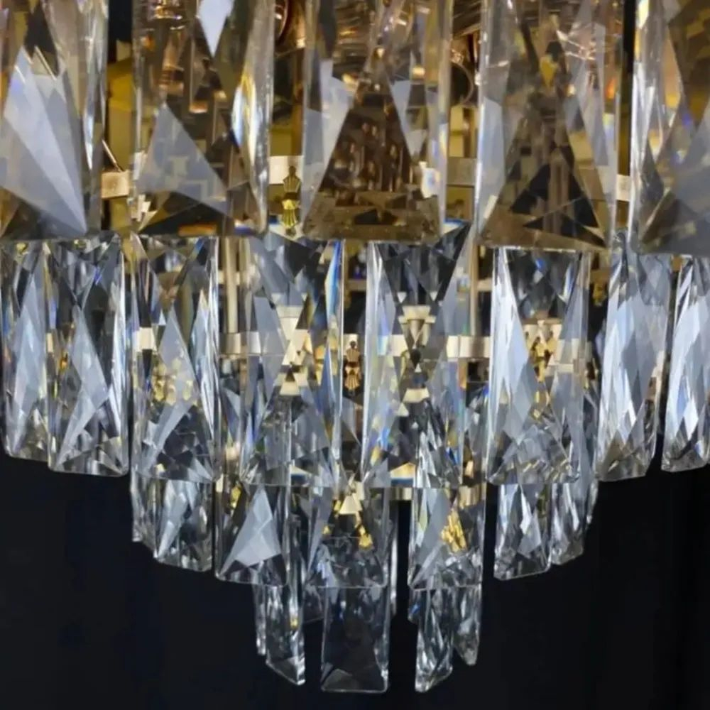 Люстра подвесная Lanbos, 10 ламп Е14, до 400 Вт, до 30 кв м, золотая