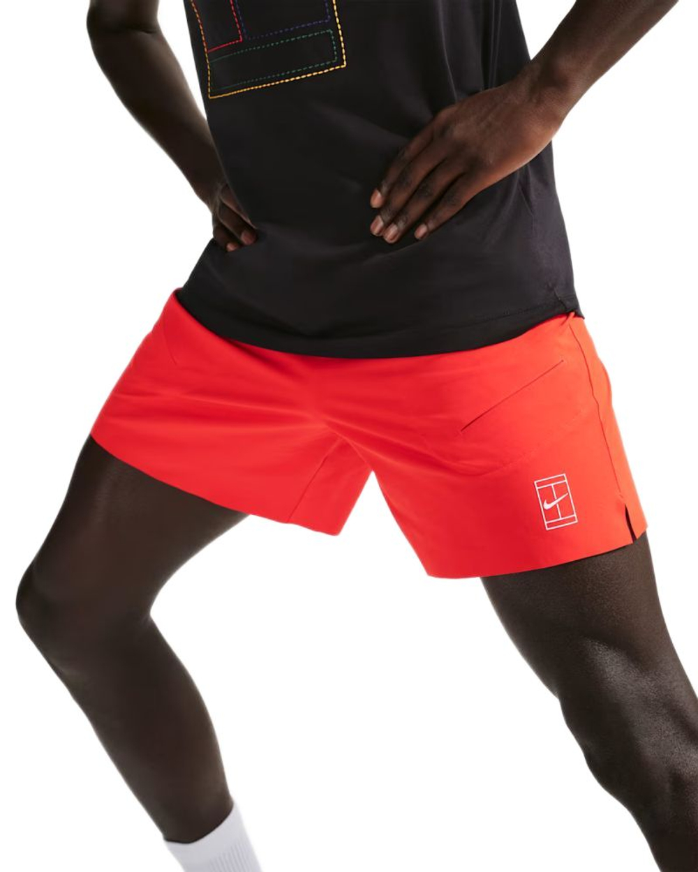 Мужские теннисные шорты Nike Court Advantage Dri-Fit 6in Tennis - chile red/white