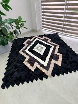 Покрывало меховое ковер из шкуры овчины